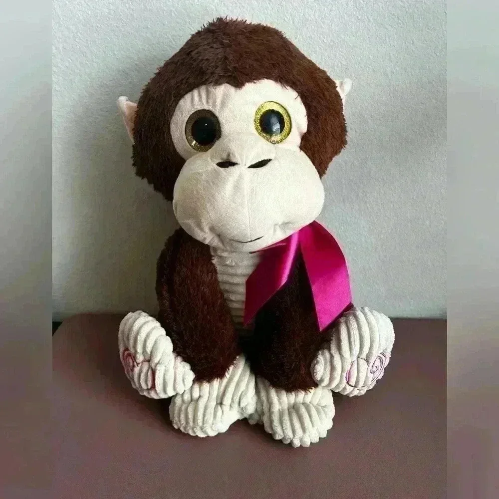 Fuzzbuzz Sitting Monkey‎ Plush Soft Toy 10 Inc